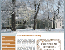 Tablet Screenshot of fairfieldmehistoricalsociety.net